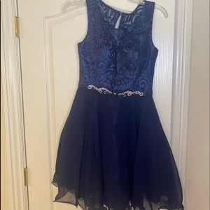 Prom Girl blue minidress